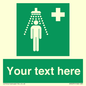 SH5231: Custom Safety Shower Sign