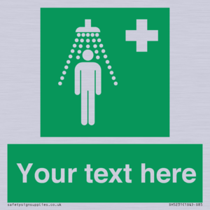 SH5231: Custom Safety Shower Sign