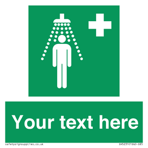 SH5231: Custom Safety Shower Sign