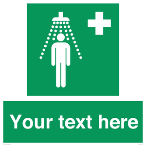 SH5231: Custom Safety Shower Sign
