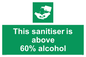 SH6244: This sanitiser is above 60% alcohol