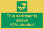 SH6244: This sanitiser is above 60% alcohol