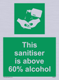 SH6244: This sanitiser is above 60% alcohol