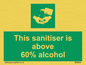 SH6244: This sanitiser is above 60% alcohol