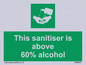 SH6244: This sanitiser is above 60% alcohol