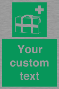 SH7211: Custom sign safe condition Medical grab bag