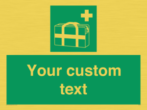 SH7211: Custom sign safe condition Medical grab bag