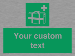 SH7211: Custom sign safe condition Medical grab bag