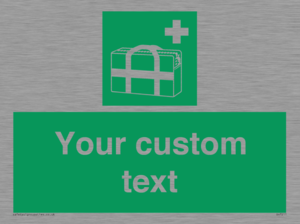 SH7211: Custom sign safe condition Medical grab bag