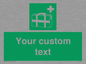 SH7211: Custom sign safe condition Medical grab bag