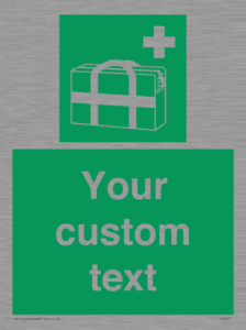 SH7211: Custom sign safe condition Medical grab bag