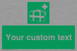 SH7211: Custom sign safe condition Medical grab bag