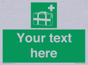 SH7211: Custom sign safe condition Medical grab bag