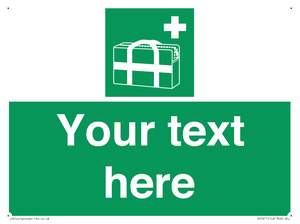 SH7211: Custom sign safe condition Medical grab bag