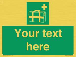 SH7211: Custom sign safe condition Medical grab bag