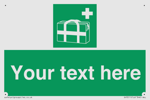 SH7211: Custom sign safe condition Medical grab bag