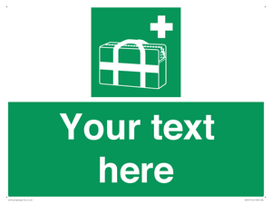 SH7211: Custom sign safe condition Medical grab bag