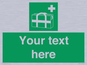 SH7211: Custom sign safe condition Medical grab bag