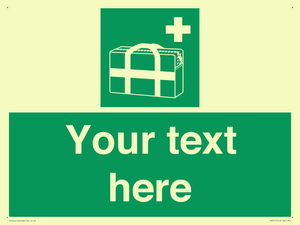 SH7211: Custom sign safe condition Medical grab bag