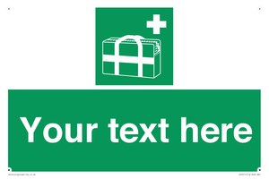 SH7211: Custom sign safe condition Medical grab bag