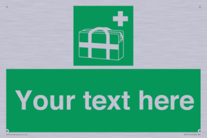 SH7211: Custom sign safe condition Medical grab bag