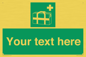 SH7211: Custom sign safe condition Medical grab bag