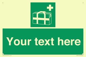 SH7211: Custom sign safe condition Medical grab bag