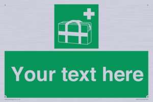 SH7211: Custom sign safe condition Medical grab bag