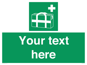 SH7211: Custom sign safe condition Medical grab bag