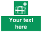 SH7211: Custom sign safe condition Medical grab bag