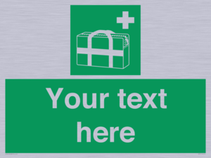 SH7211: Custom sign safe condition Medical grab bag