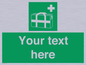 SH7211: Custom sign safe condition Medical grab bag
