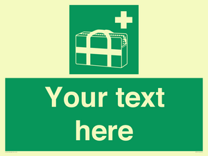 SH7211: Custom sign safe condition Medical grab bag