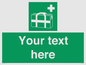SH7211: Custom sign safe condition Medical grab bag