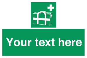 SH7211: Custom sign safe condition Medical grab bag