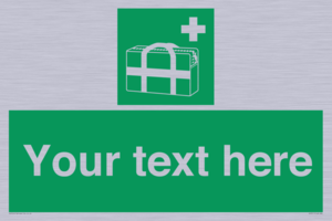 SH7211: Custom sign safe condition Medical grab bag
