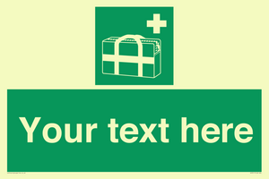 SH7211: Custom sign safe condition Medical grab bag