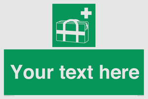 SH7211: Custom sign safe condition Medical grab bag