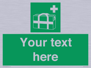 SH7211: Custom sign safe condition Medical grab bag