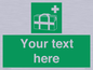 SH7211: Custom sign safe condition Medical grab bag