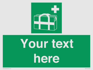 SH7211: Custom sign safe condition Medical grab bag