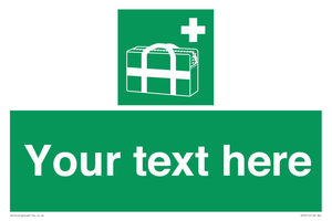 SH7211: Custom sign safe condition Medical grab bag