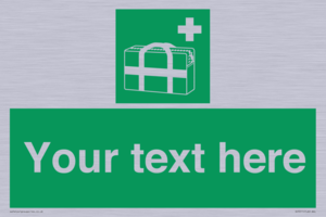 SH7211: Custom sign safe condition Medical grab bag