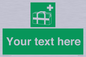 SH7211: Custom sign safe condition Medical grab bag