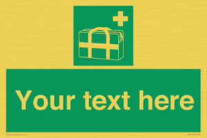 SH7211: Custom sign safe condition Medical grab bag