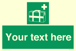 SH7211: Custom sign safe condition Medical grab bag