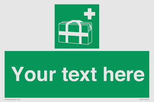 SH7211: Custom sign safe condition Medical grab bag