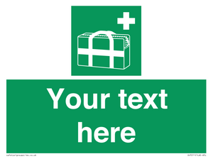 SH7211: Custom sign safe condition Medical grab bag