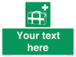 SH7211: Custom sign safe condition Medical grab bag