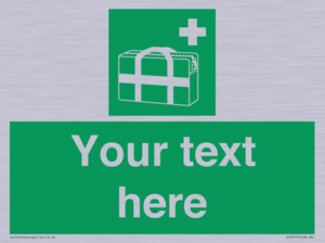 SH7211: Custom sign safe condition Medical grab bag